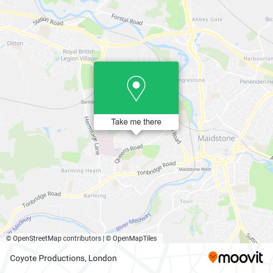 Coyote Productions map