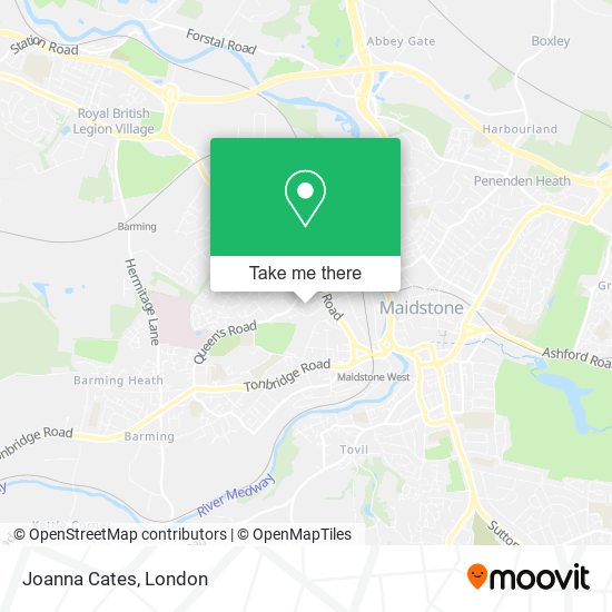 Joanna Cates map