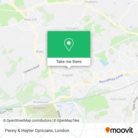 Penny & Hayter Opticians map