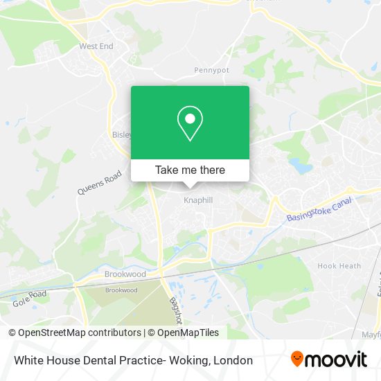 White House Dental Practice- Woking map