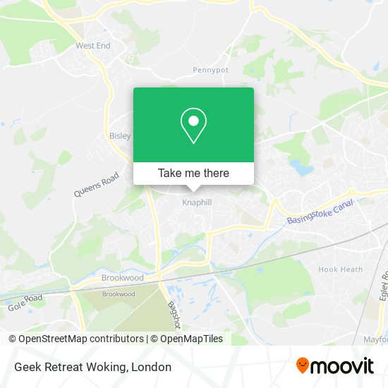 Geek Retreat Woking map