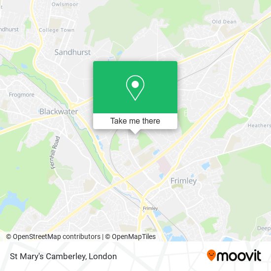 St Mary's Camberley map
