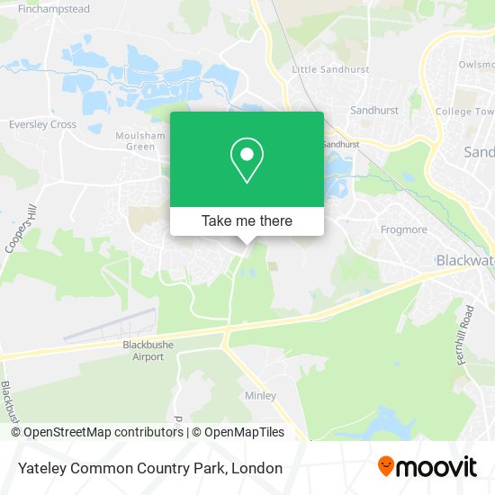Yateley Common Country Park map