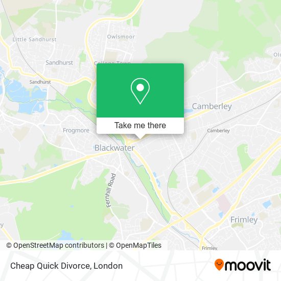 Cheap Quick Divorce map