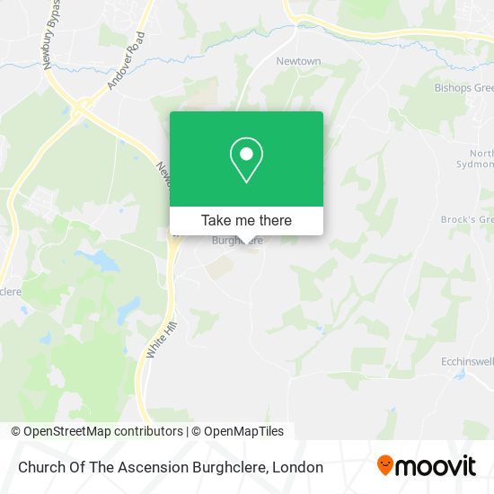 Church Of The Ascension Burghclere map