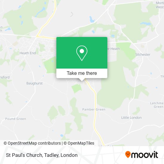 St Paul's Church, Tadley map