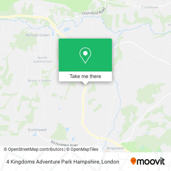 4 Kingdoms Adventure Park Hampshire map