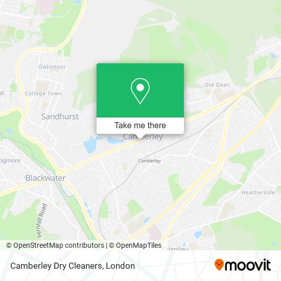 Camberley Dry Cleaners map