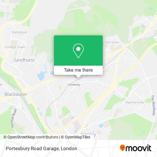 Portesbury Road Garage map