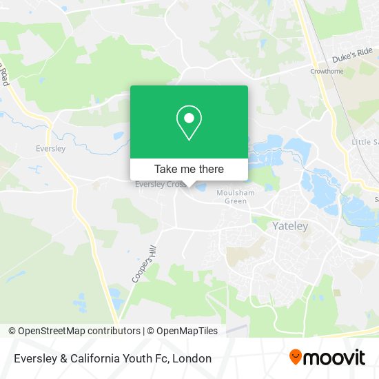Eversley & California Youth Fc map