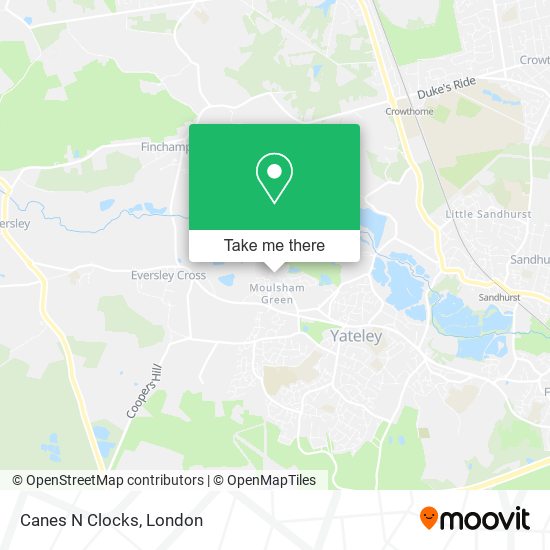 Canes N Clocks map