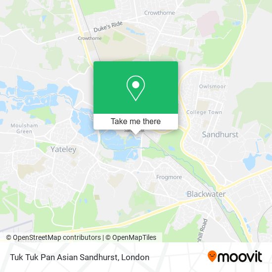 Tuk Tuk Pan Asian Sandhurst map