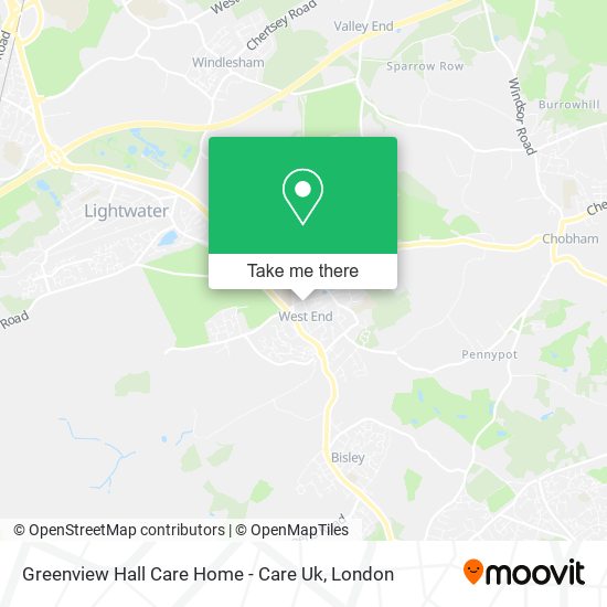 Greenview Hall Care Home - Care Uk map