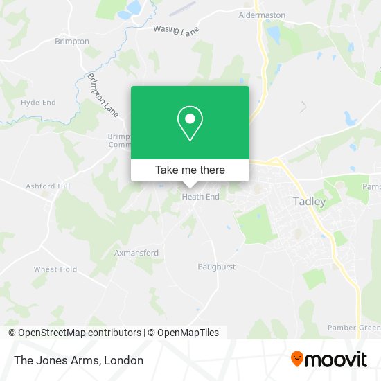 The Jones Arms map