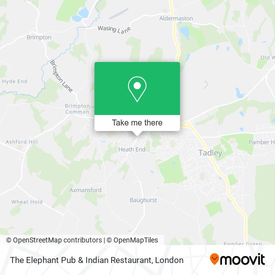 The Elephant Pub & Indian Restaurant map