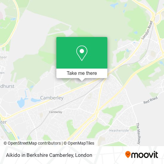 Aikido in Berkshire Camberley map