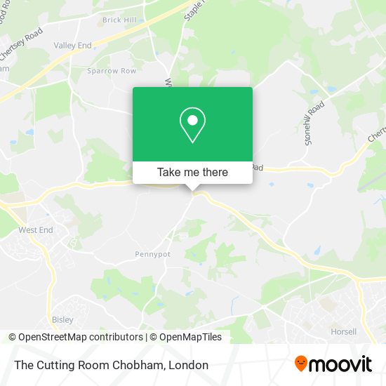 The Cutting Room Chobham map