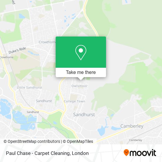 Paul Chase - Carpet Cleaning map