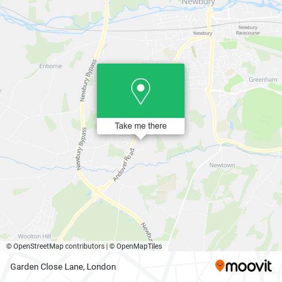 Garden Close Lane map