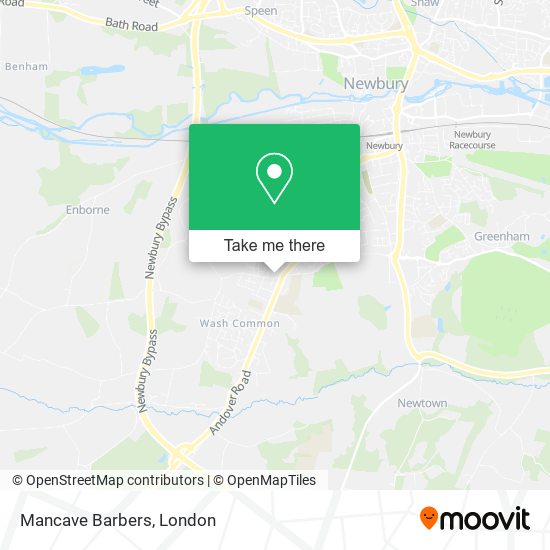 Mancave Barbers map