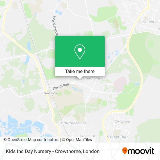 Kids Inc Day Nursery - Crowthorne map