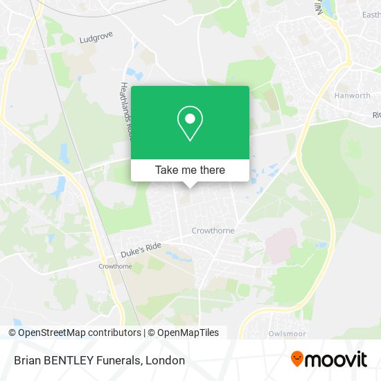 Brian BENTLEY Funerals map