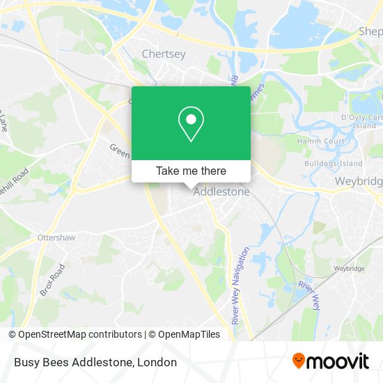 Busy Bees Addlestone map