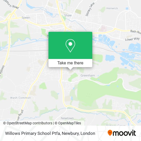Willows Primary School Ptfa, Newbury map