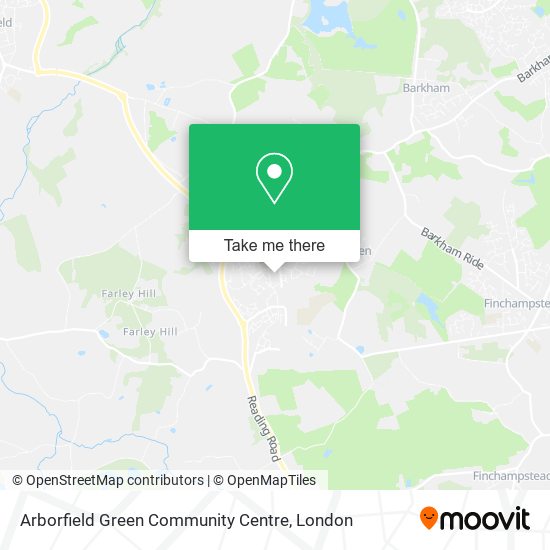 Arborfield Green Community Centre map
