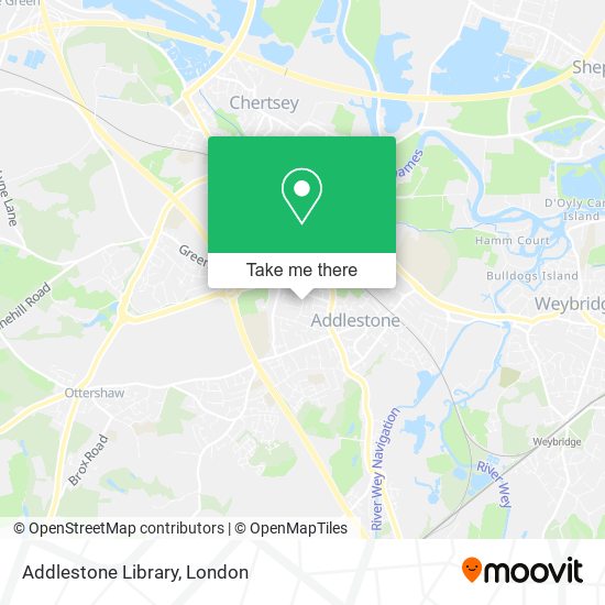 Addlestone Library map