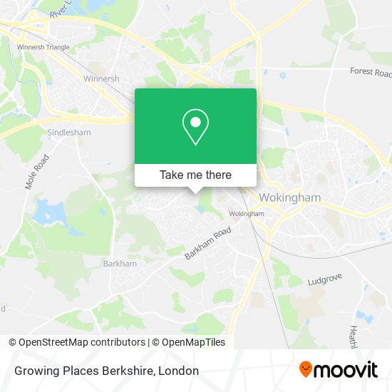Growing Places Berkshire map