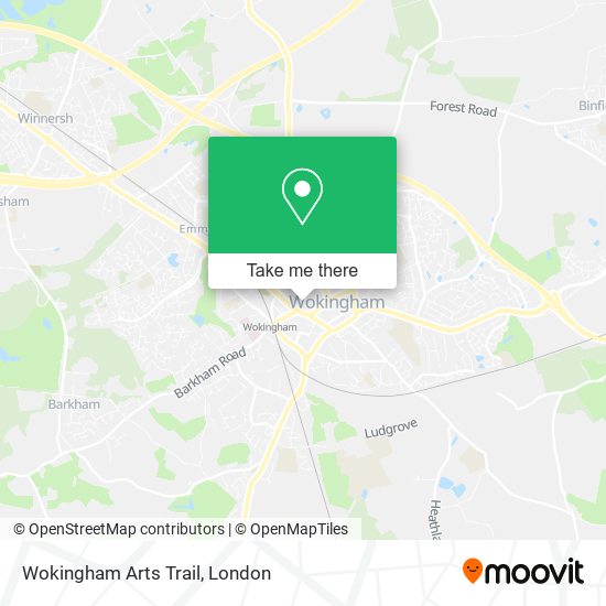 Wokingham Arts Trail map