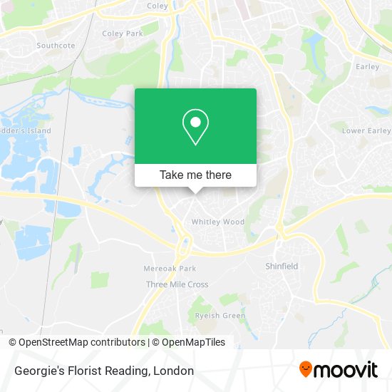 Georgie's Florist Reading map