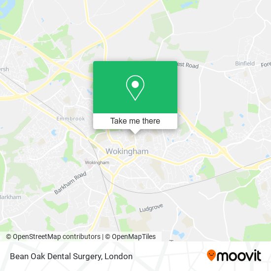 Bean Oak Dental Surgery map