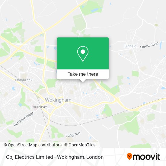 Cpj Electrics Limited - Wokingham map