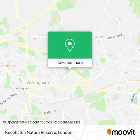 Keephatch Nature Reserve map