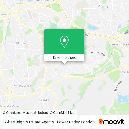 Whiteknights Estate Agents - Lower Earley map