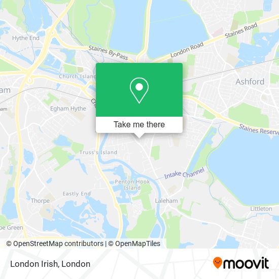 London Irish map