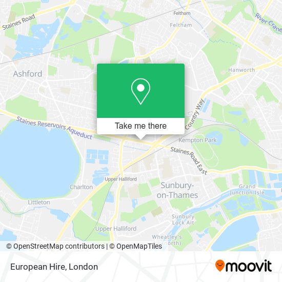 European Hire map