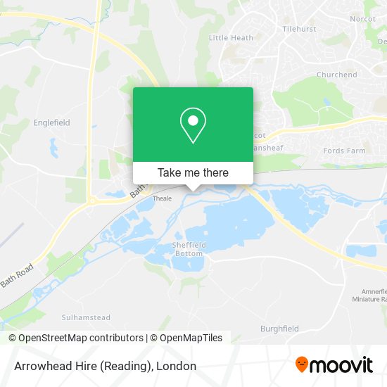 Arrowhead Hire (Reading) map
