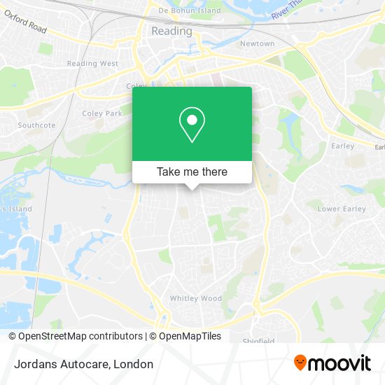 Jordans Autocare map