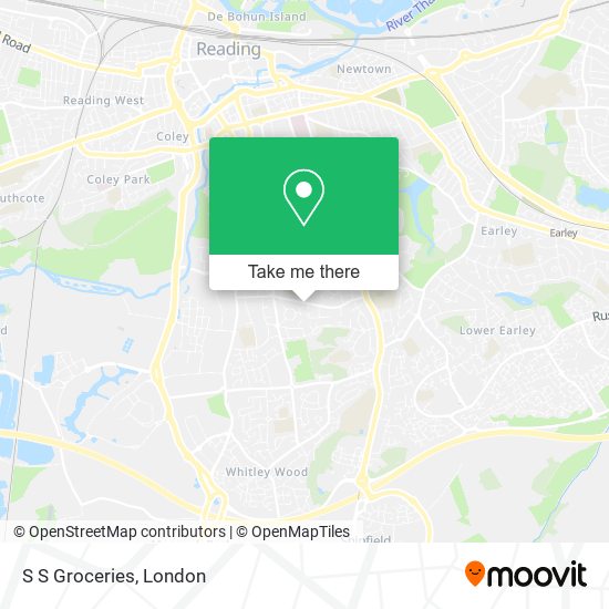 S S Groceries map