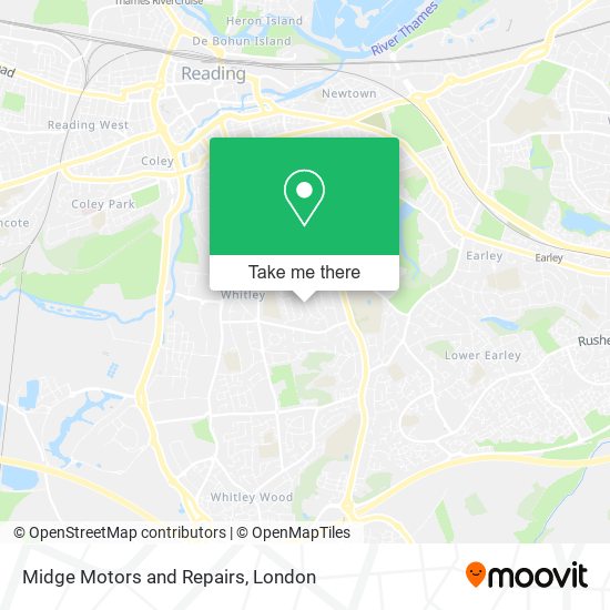 Midge Motors and Repairs map