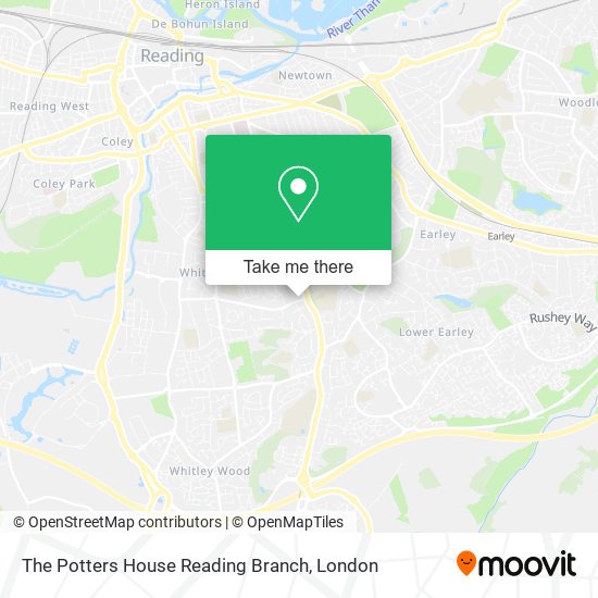 The Potters House Reading Branch map