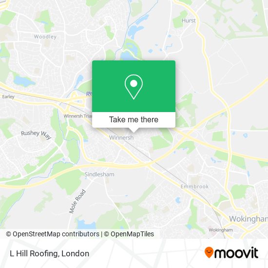 L Hill Roofing map