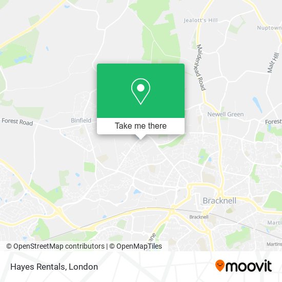 Hayes Rentals map