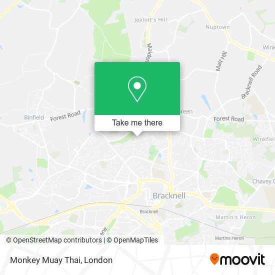 Monkey Muay Thai map