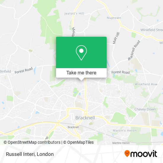 Russell Interi map