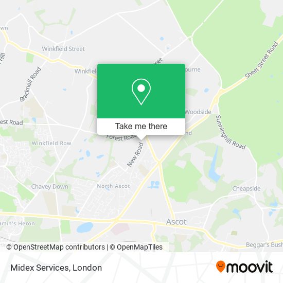 Midex Services map