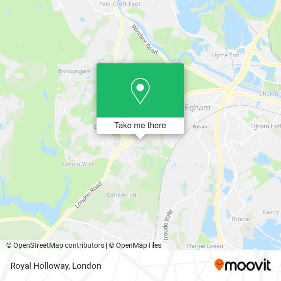 Royal Holloway map